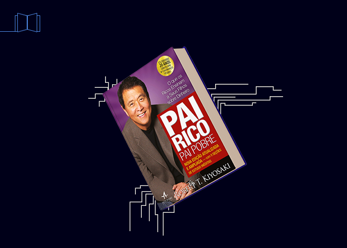 Mockup com a capa do livro: Pai Rico, Pai Pobre